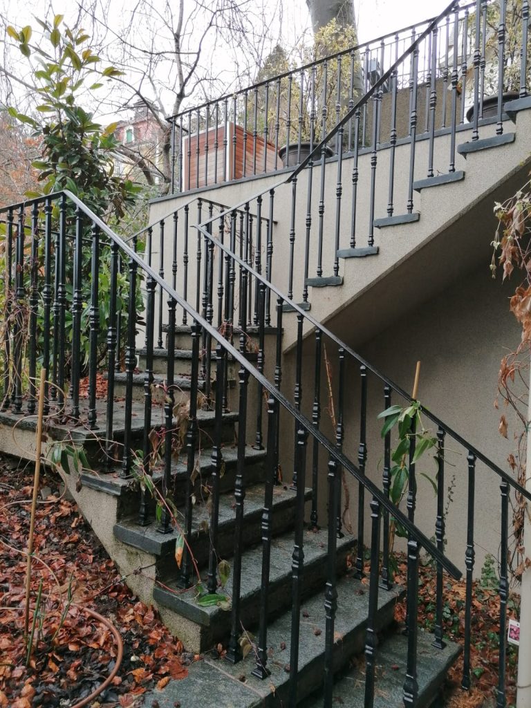 Metal railings